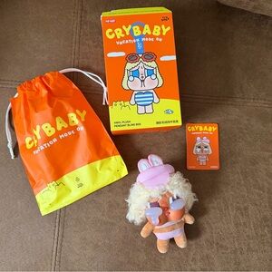 POP MART CRYBABY Vacation Mode On Vinyl Plush Pendant Blind Box FULL SAIL